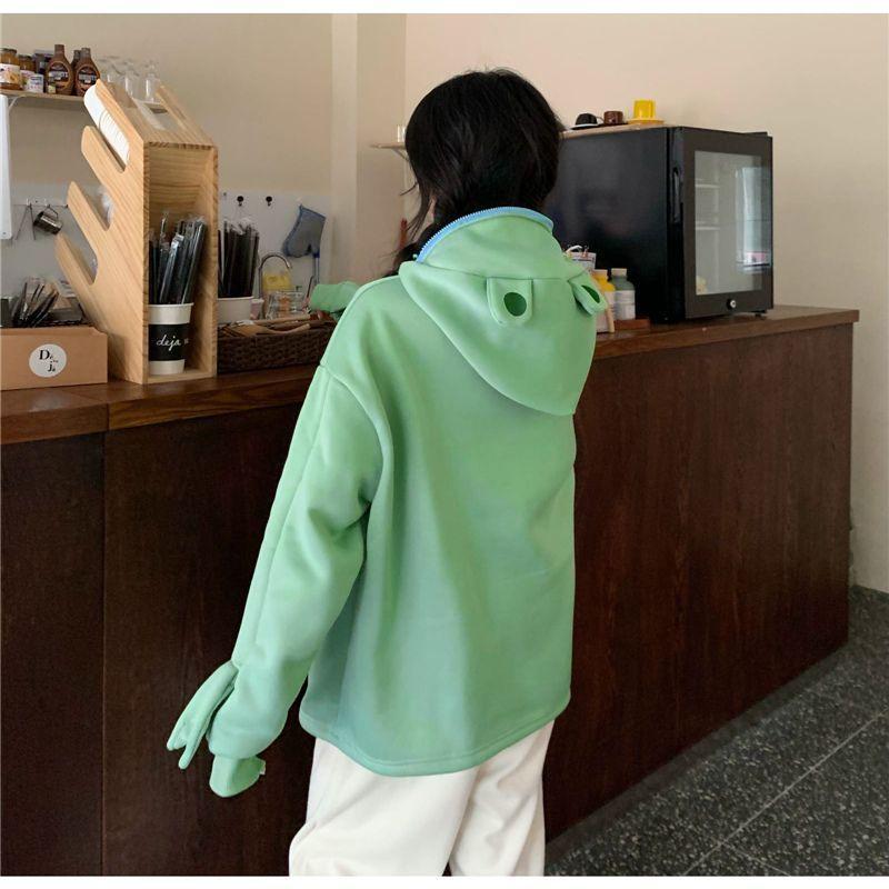 Couple Matching Frog Hoodie Product Image