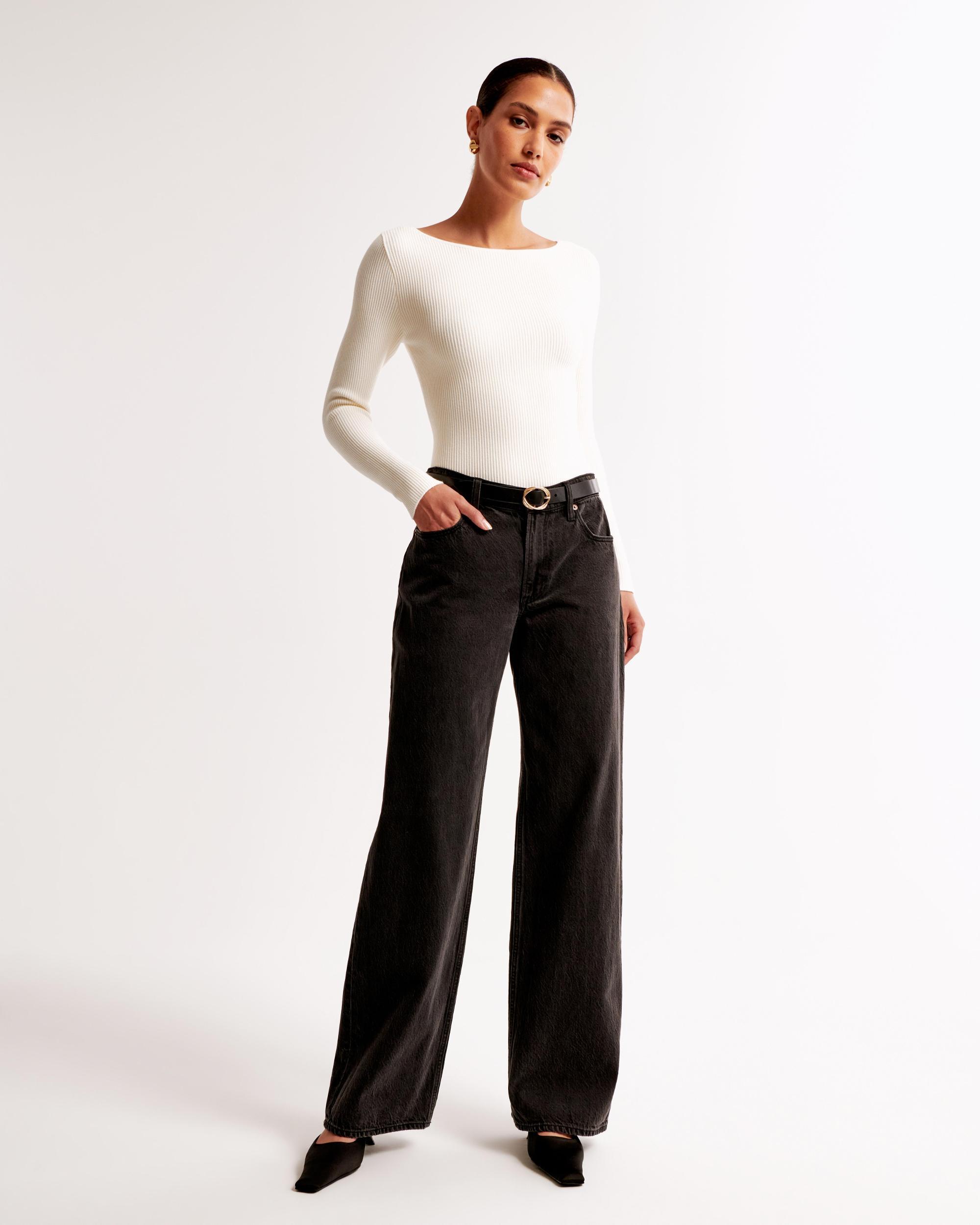 Long-Sleeve Ottoman Slash Top Product Image