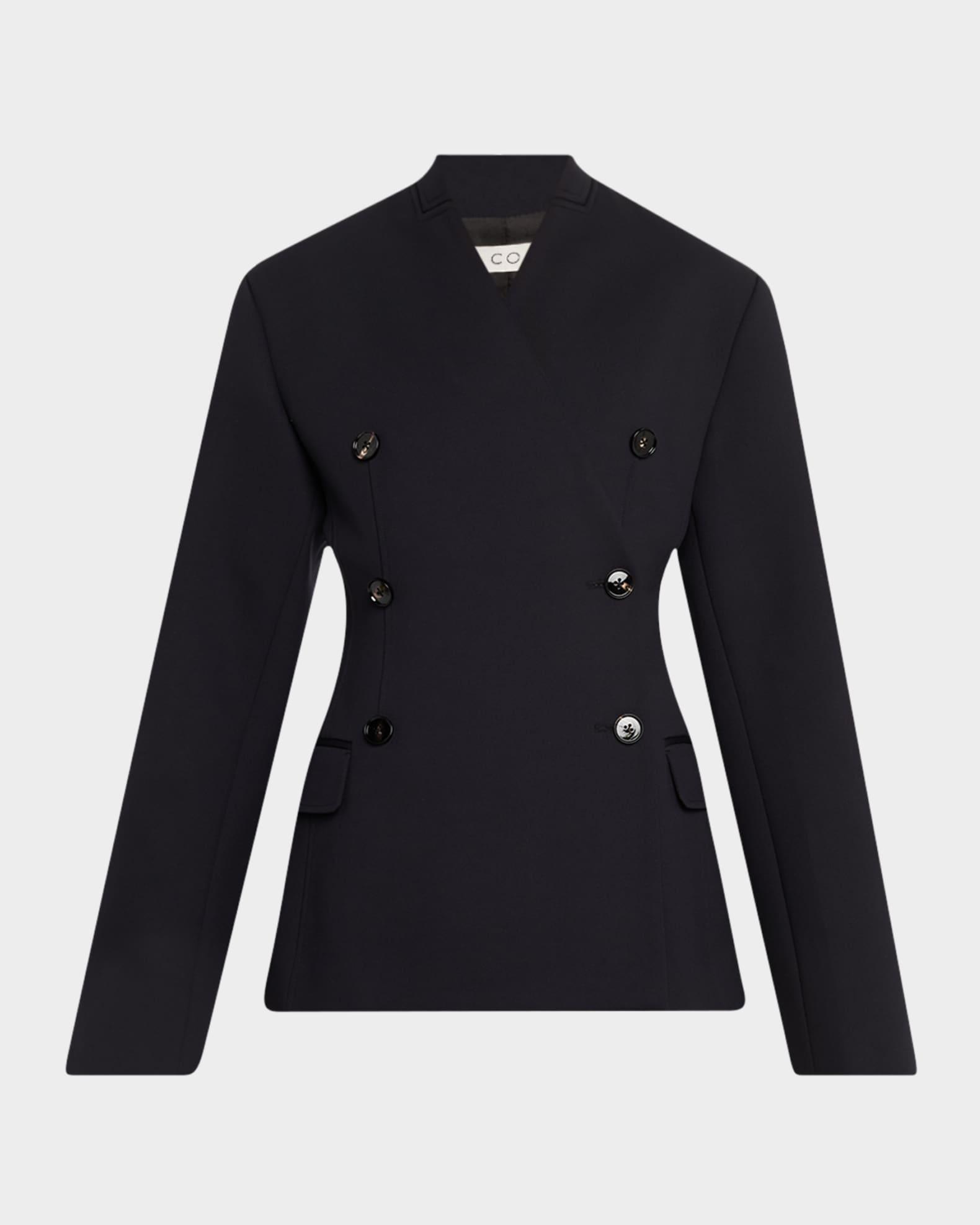 Sculptural Collarless Jacket Product Image