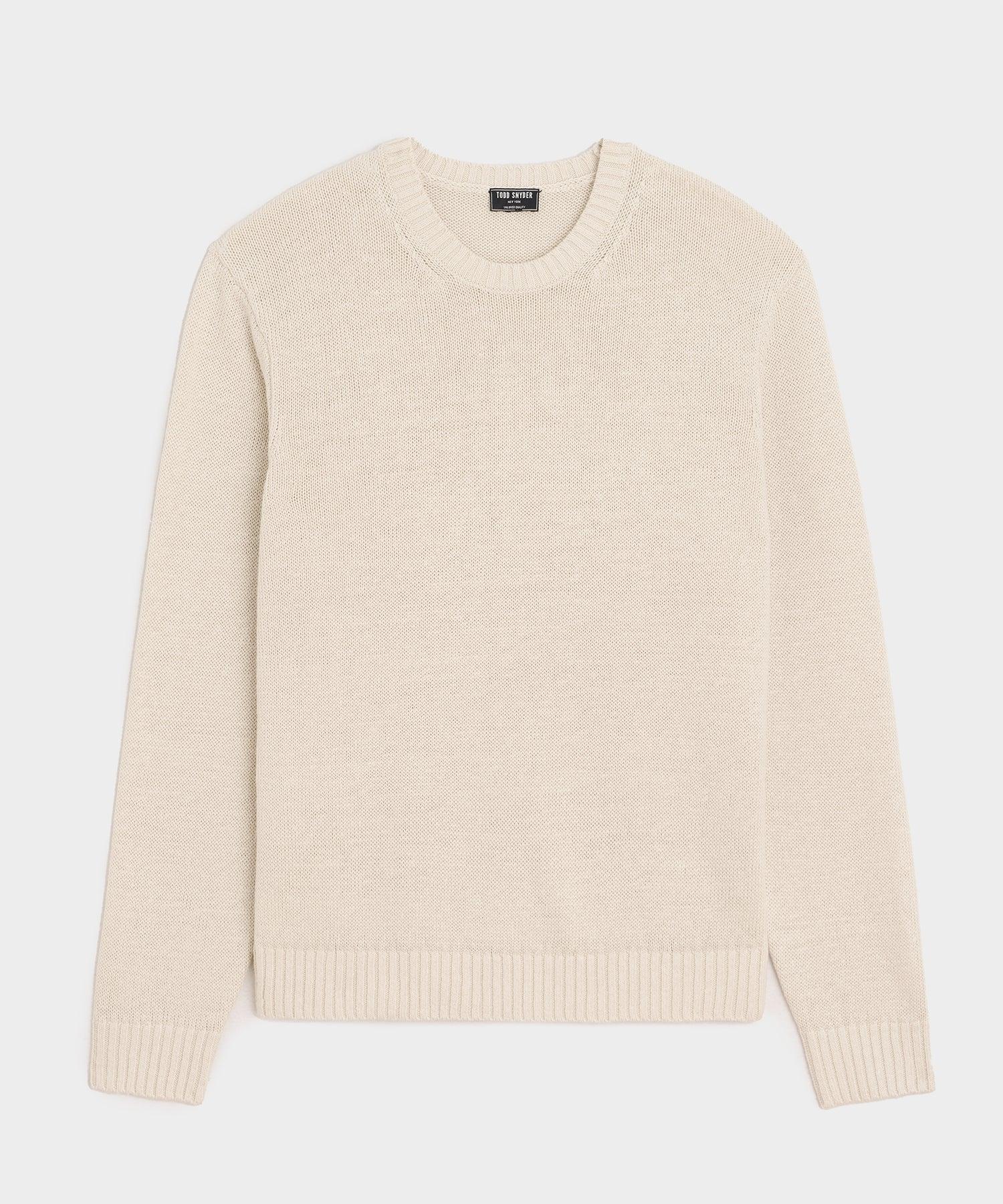 Linen Crewneck Sweater Product Image
