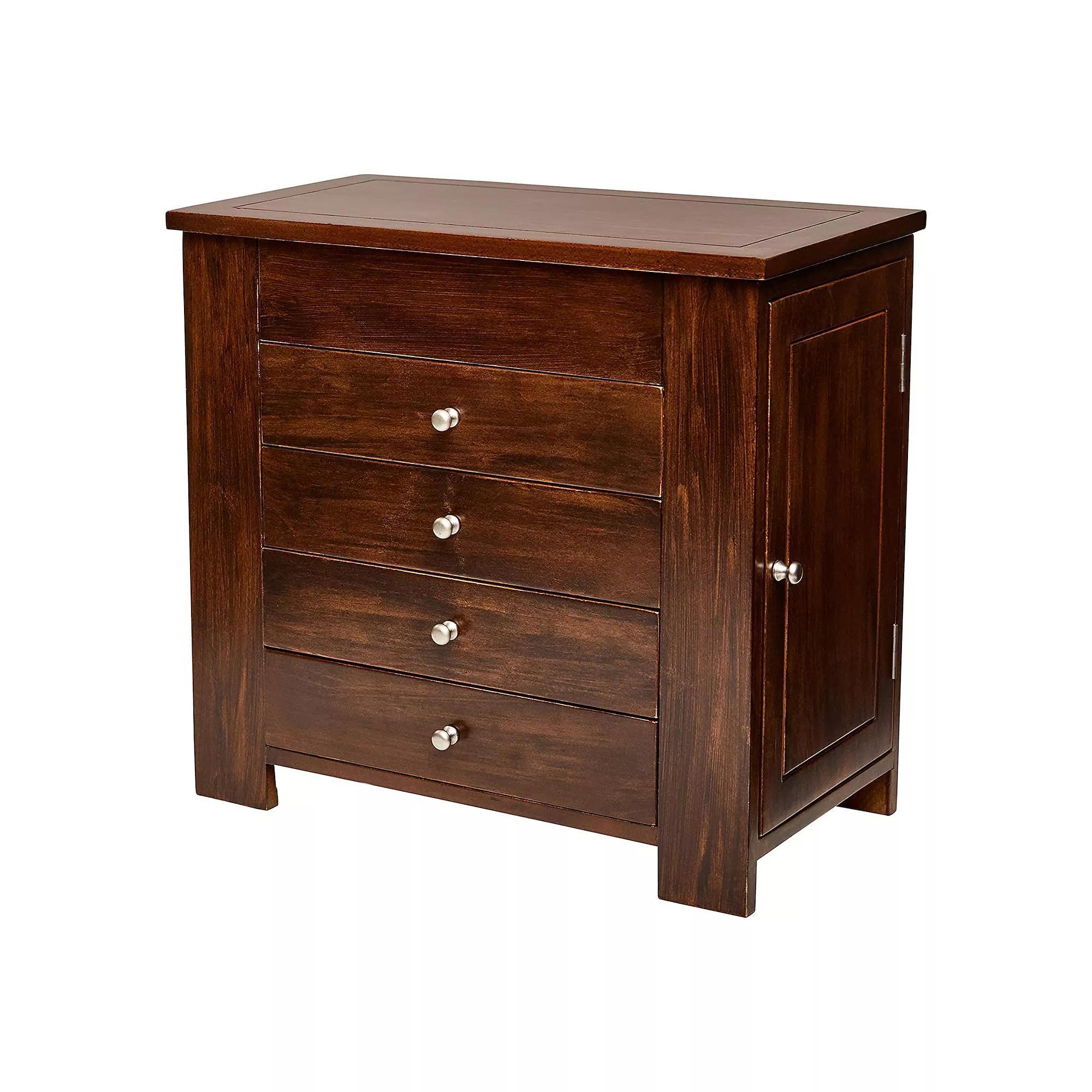 Mele and Co Makenna Wooden Jewelry Box, Women's, Brown Product Image