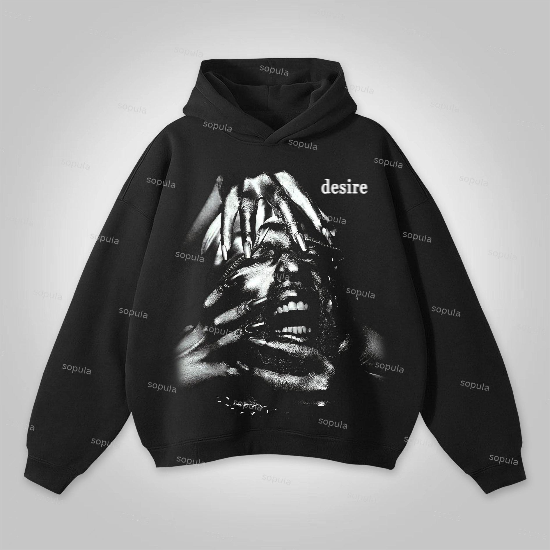 Sopula Cats Eat Ramen Noodles Print Pocketless Hoodie Product Image