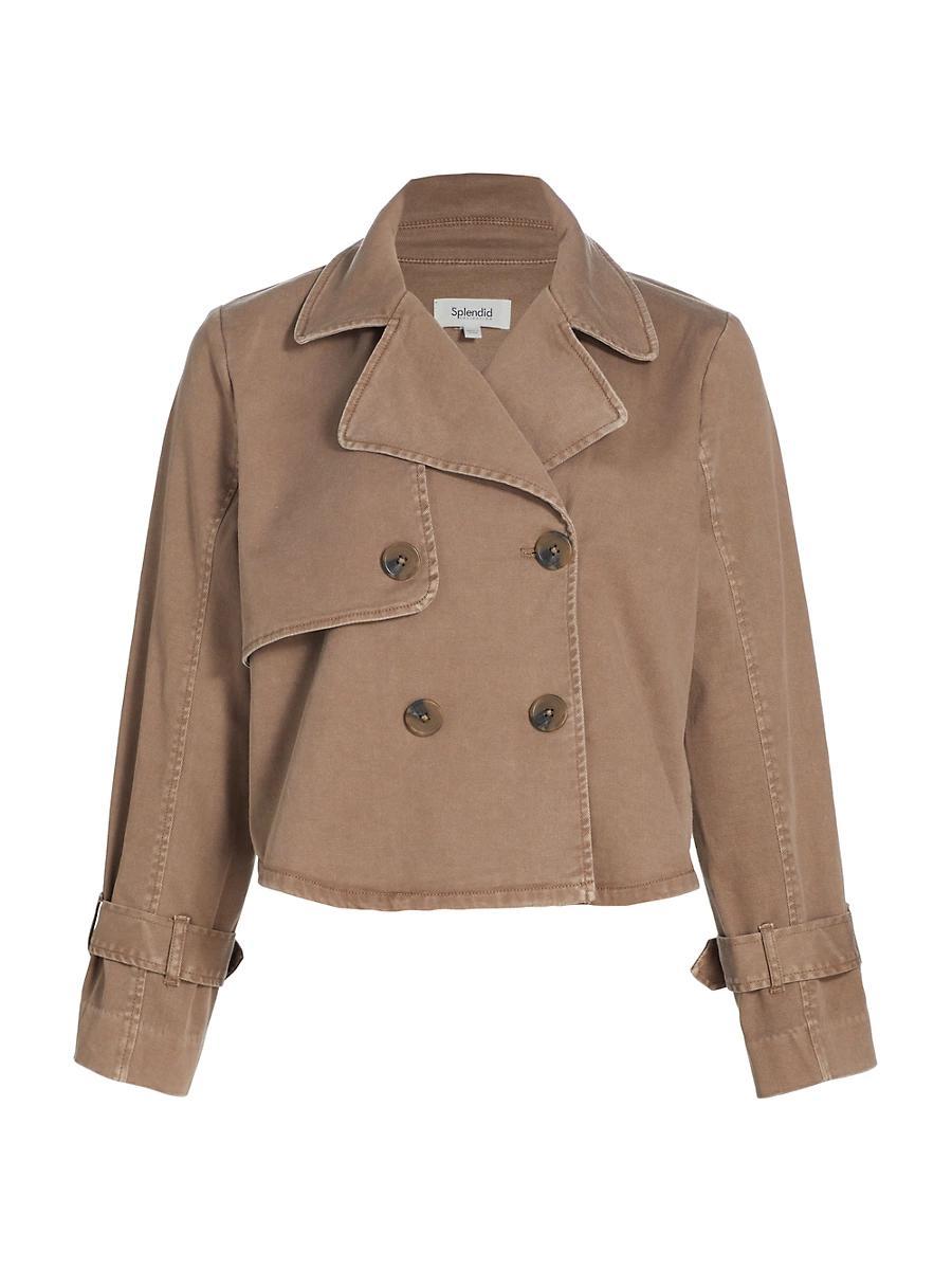 Womens Portia Double-Breasted Crop Jacket Product Image
