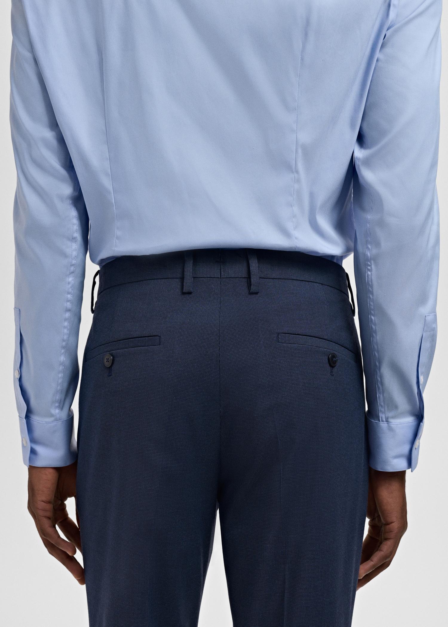 Stretch fabric super slim-fit suit trousers - Men | MANGO USA Product Image
