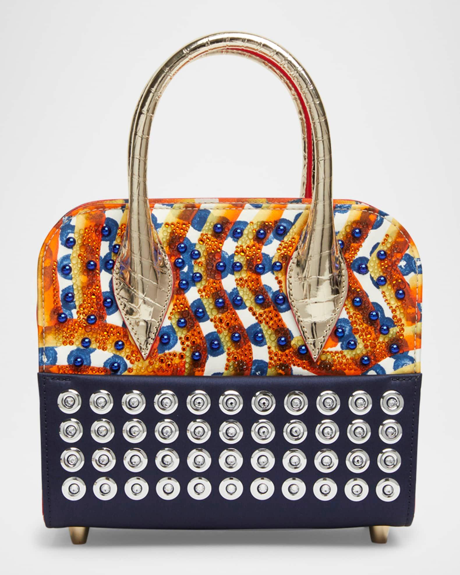 Eloise Mini Top-Handle Bag in Gaagal Embellished Satin and Leather Product Image