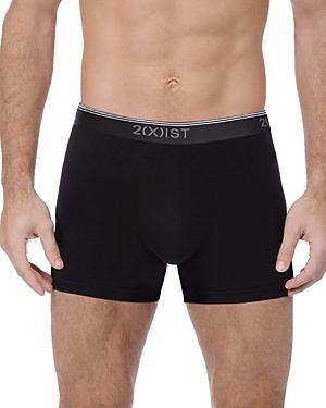 2(x)ist Mens Cotton Stretch Boxer Briefs 3-Pack - Blue/Grey Product Image