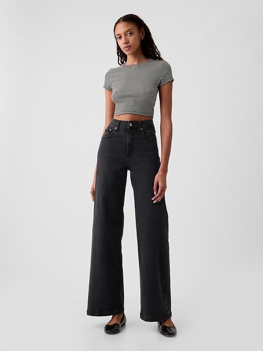 High Rise Stride Wide-Leg Jeans Product Image