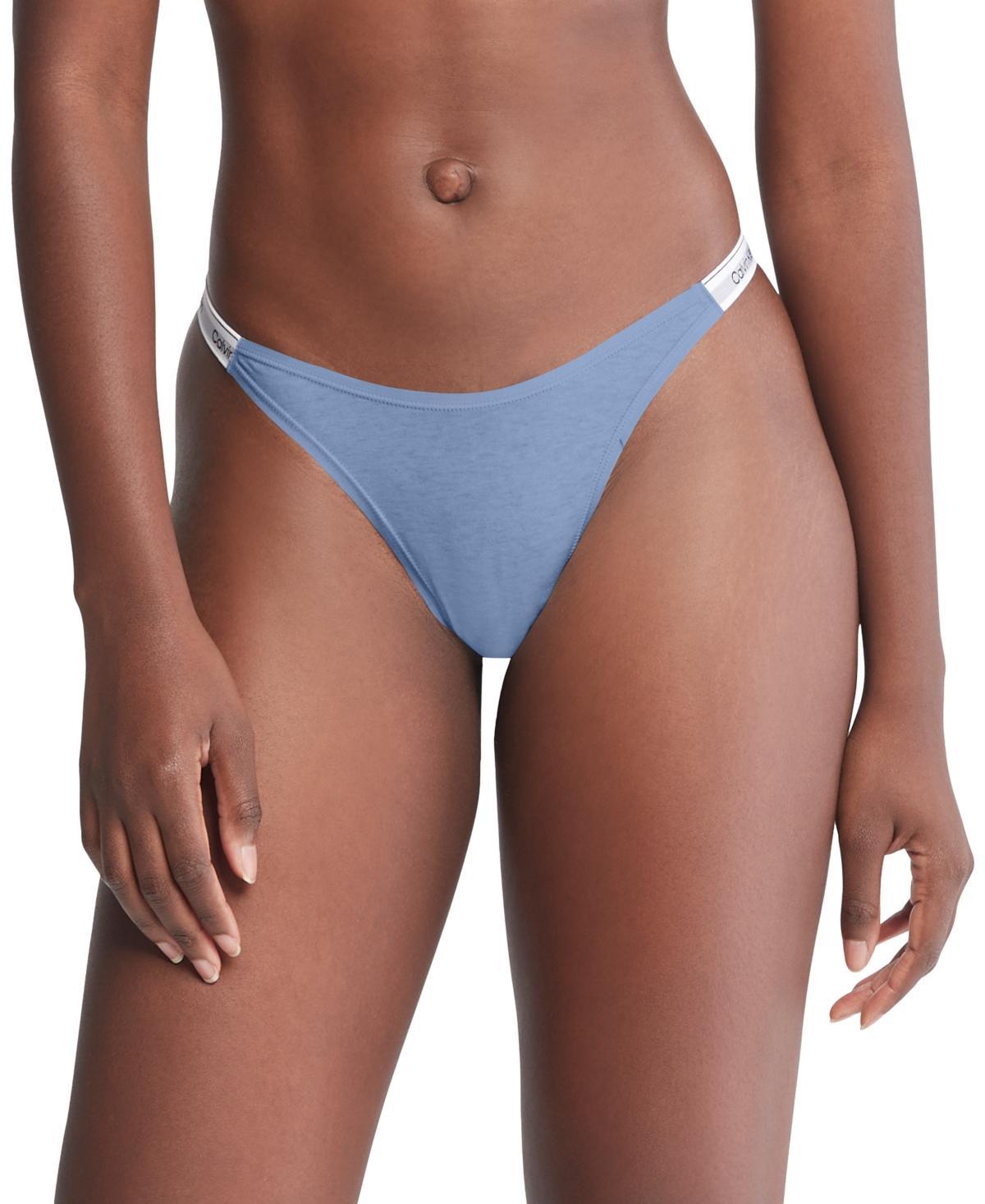 Calvin Klein Women's Modern Logo Dipped String Thong - Multi - XL Product Image