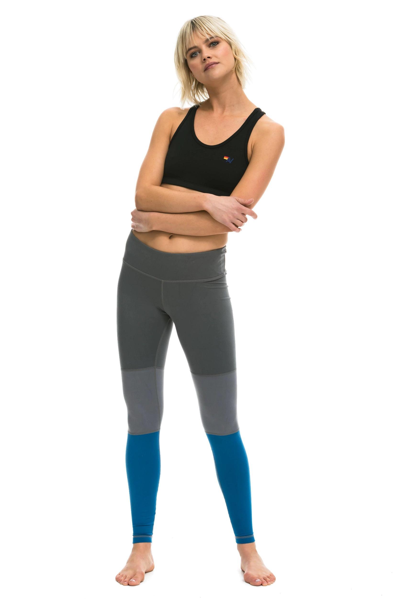 SPRINTER FULL LENGTH LEGGINGS - PERISCOPE / STEEL / CARIBBEAN Female Product Image