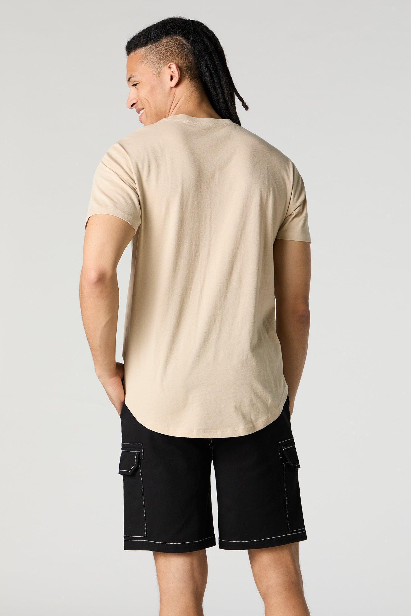 Contrast Stitch Denim Cargo Short Male Product Image