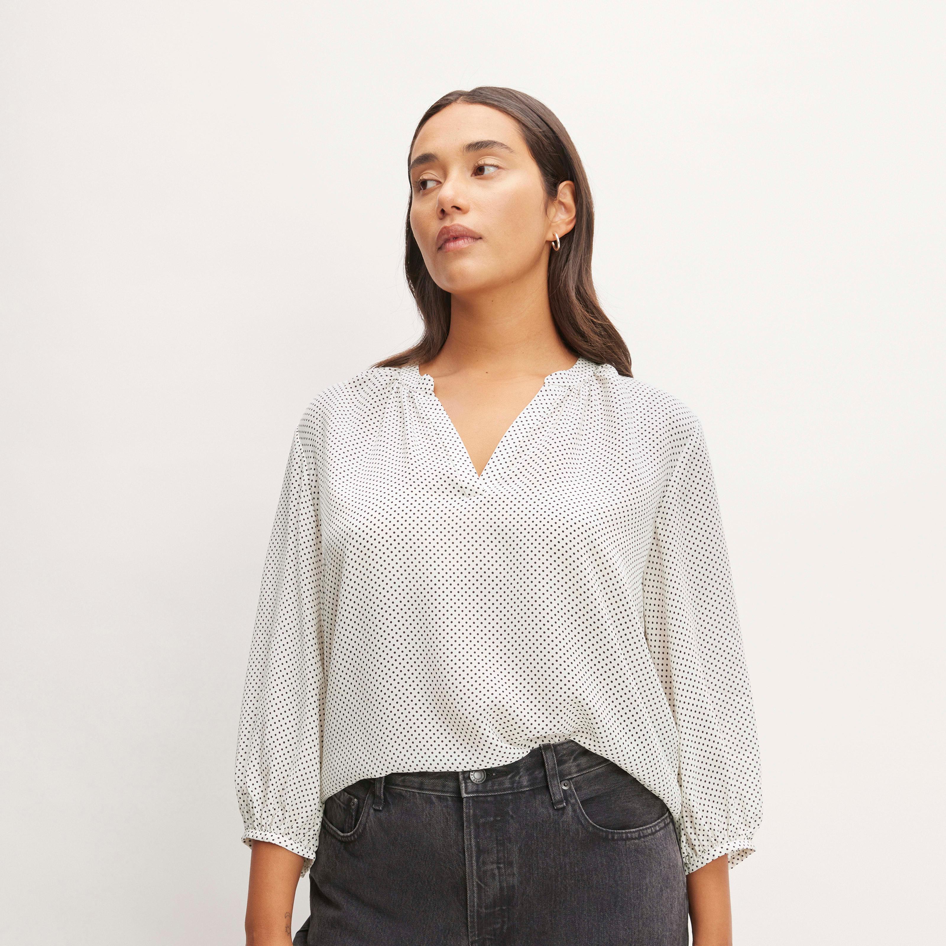 The Washable Clean Silk V-Neck Top Product Image