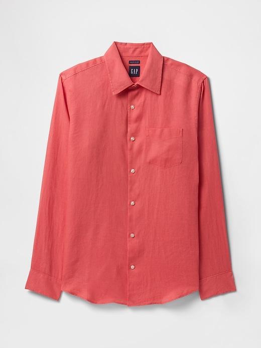 100% Linen Classic Shirt Product Image