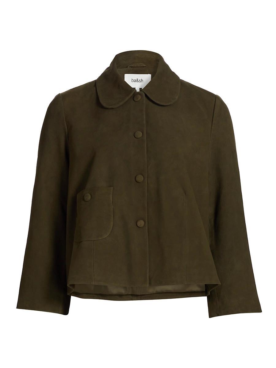 Womens Milos Leather Jacket Product Image
