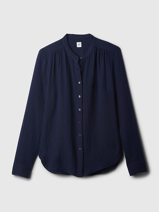 Crinkle Gauze Shirt Product Image