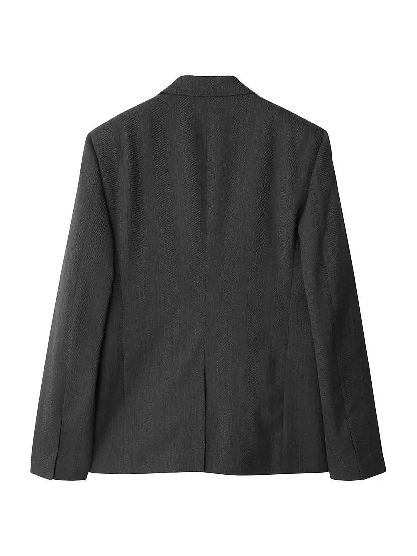 Wool Zip-Front Blazer Product Image