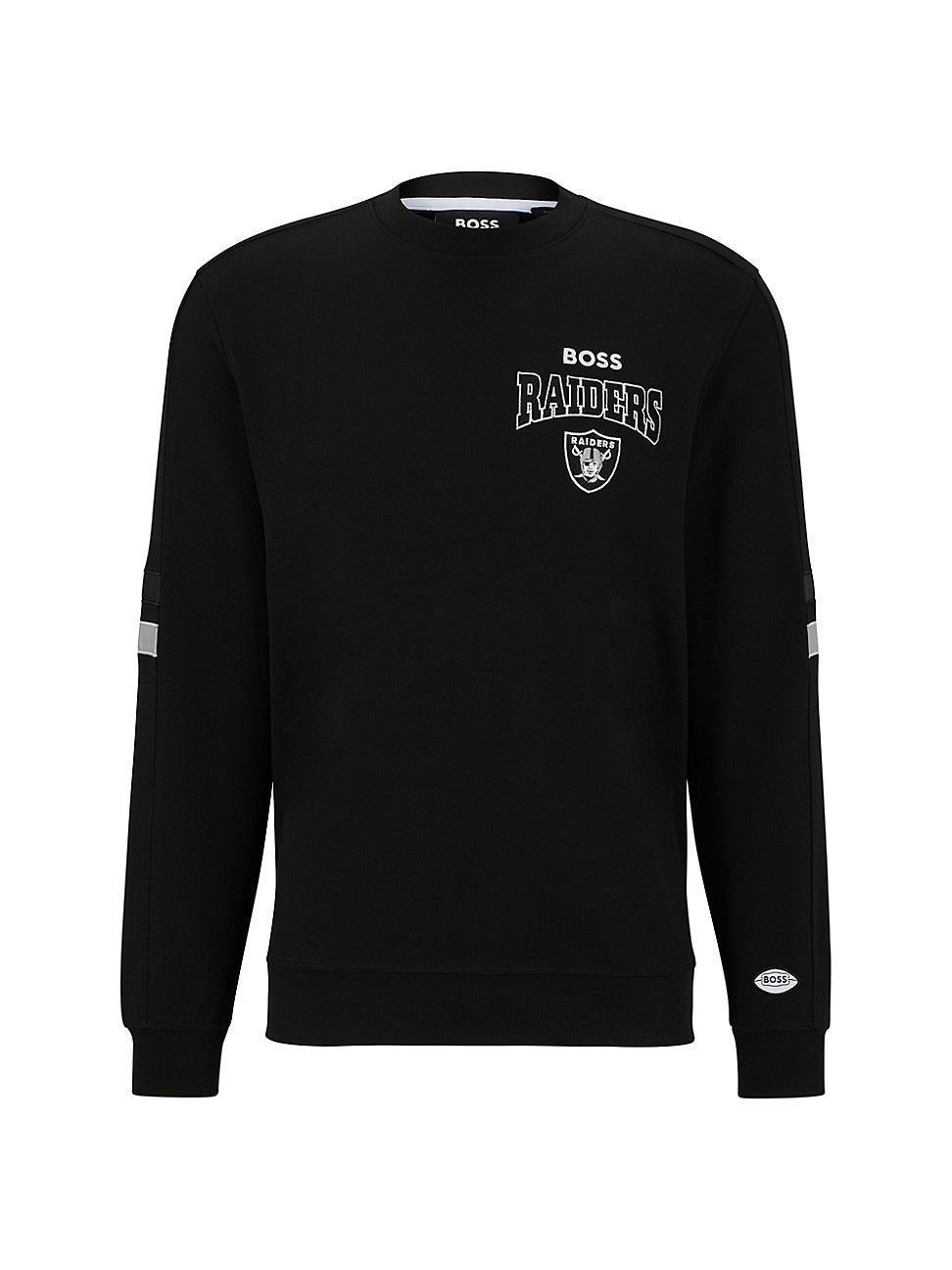HUGO BOSS X Nfl Cotton-terry Sweatshirt With Collaborative Branding In Los Angeles Rams Product Image