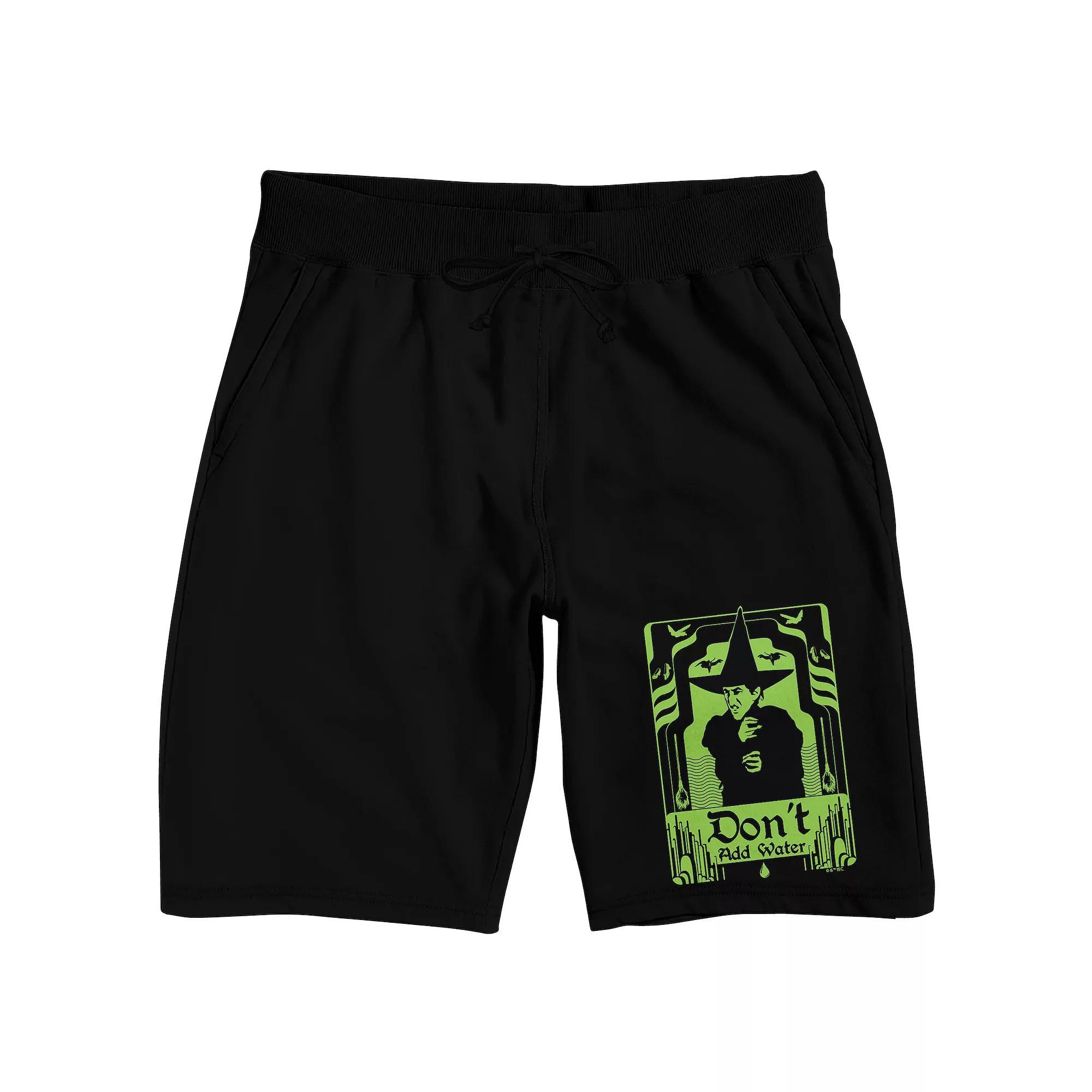 Men's Wizard Of Oz Wicked Sleep Shorts, Size: Small, Black Product Image