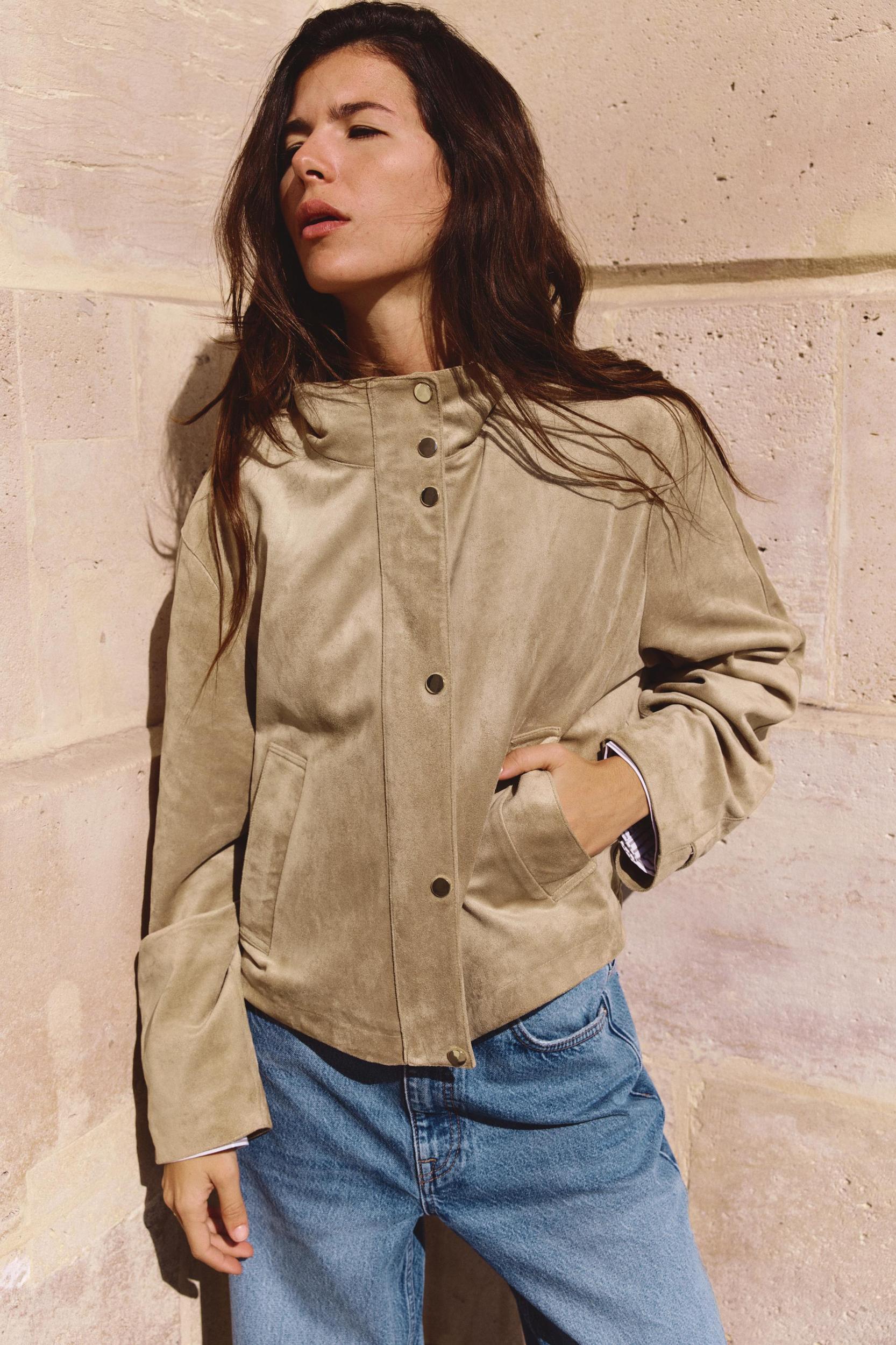 FAUX SUEDE JACKET Product Image