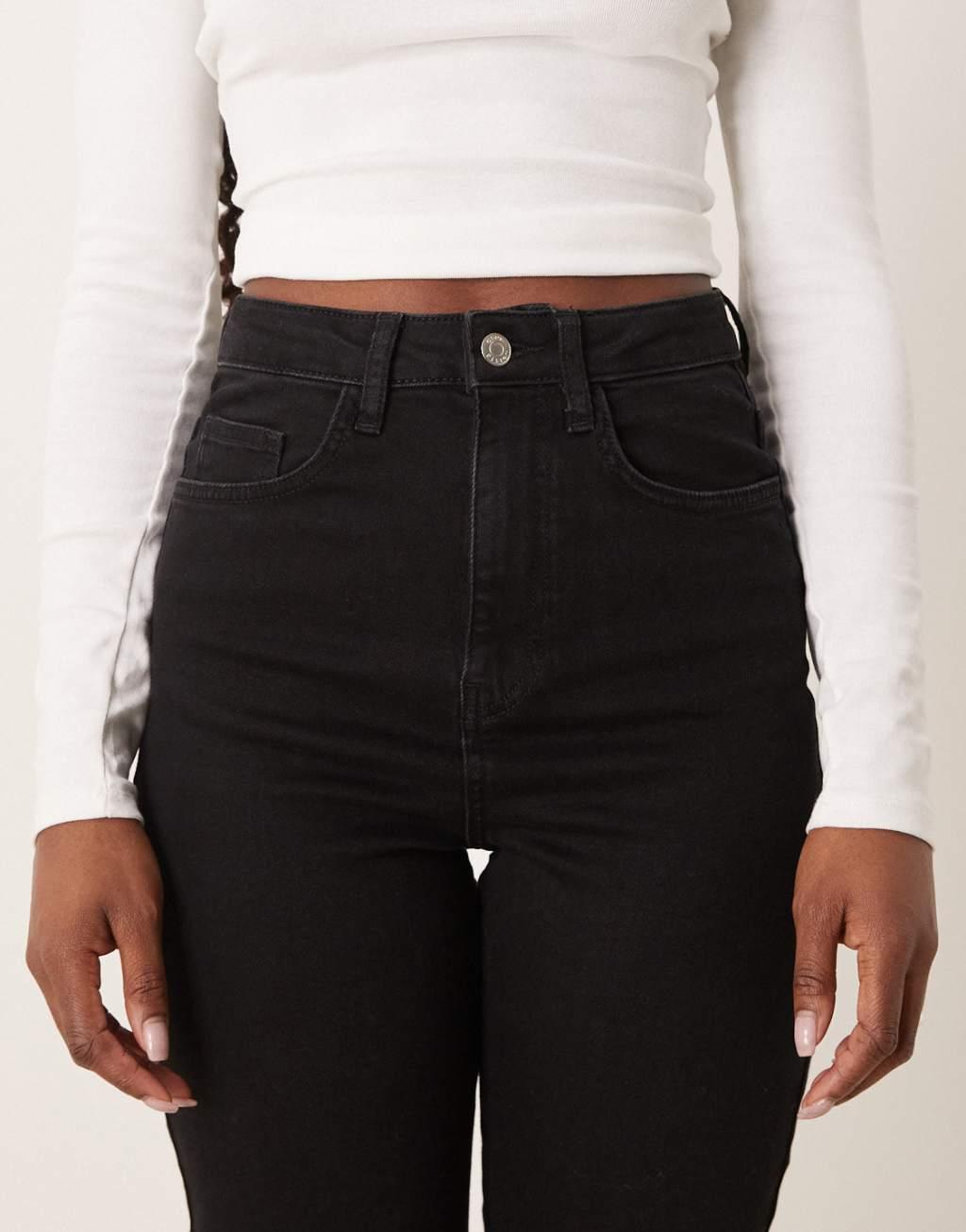 ASOS DESIGN comfort stretch straight leg jeans with twisted seam Product Image
