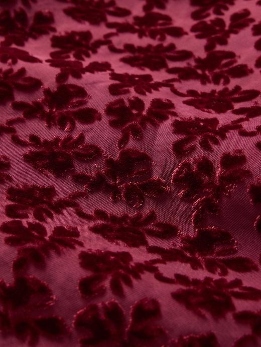 Burnout Velvet Midi Skirt Product Image