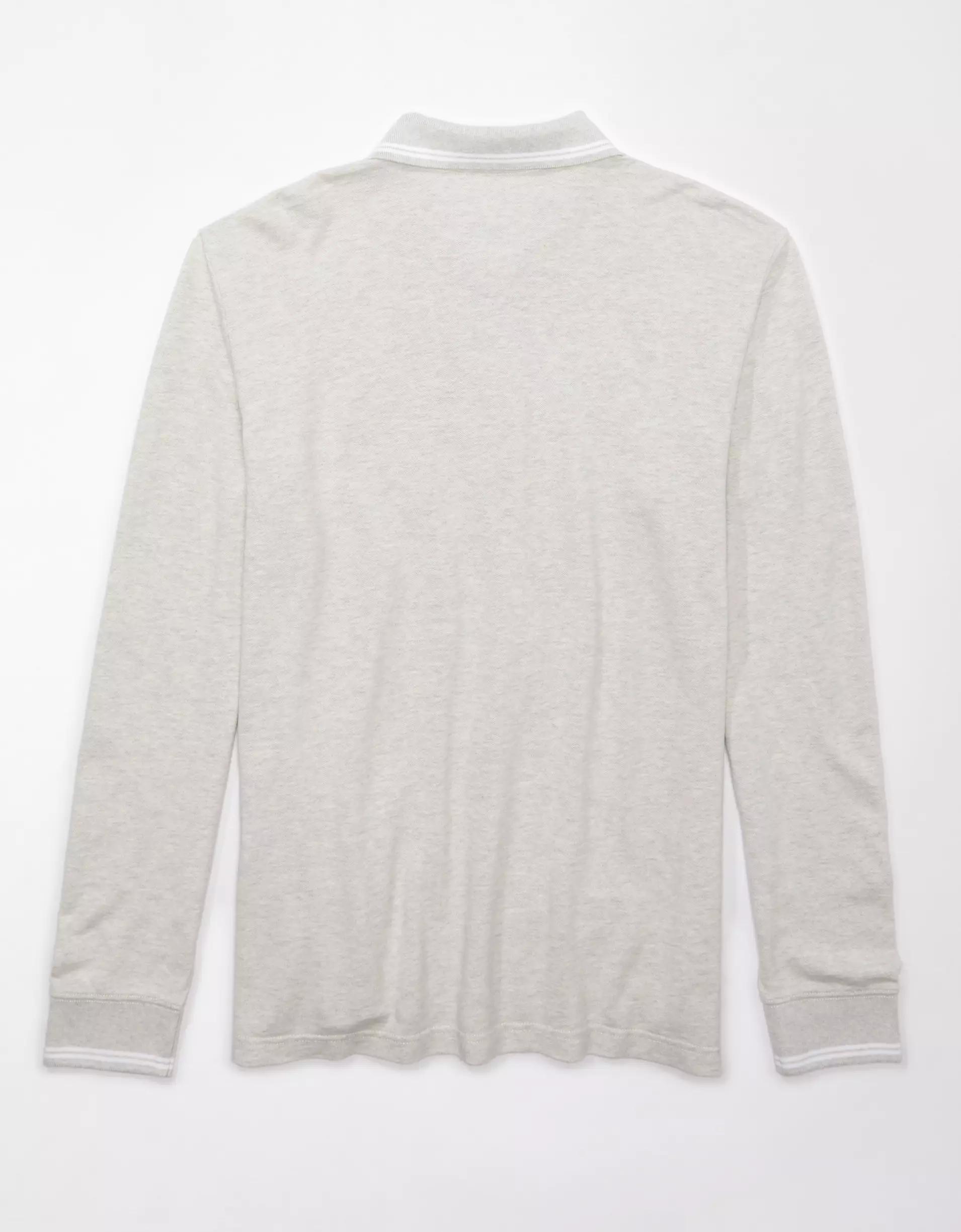 AE Lived-In Tipped Pique Polo Shirt Product Image