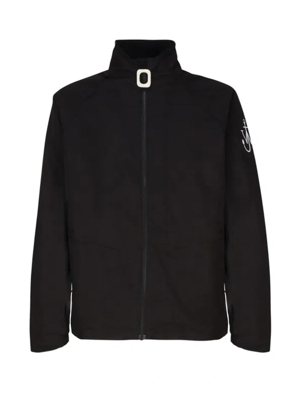 JW ANDERSON Zip Front Track Jacket In Black Product Image