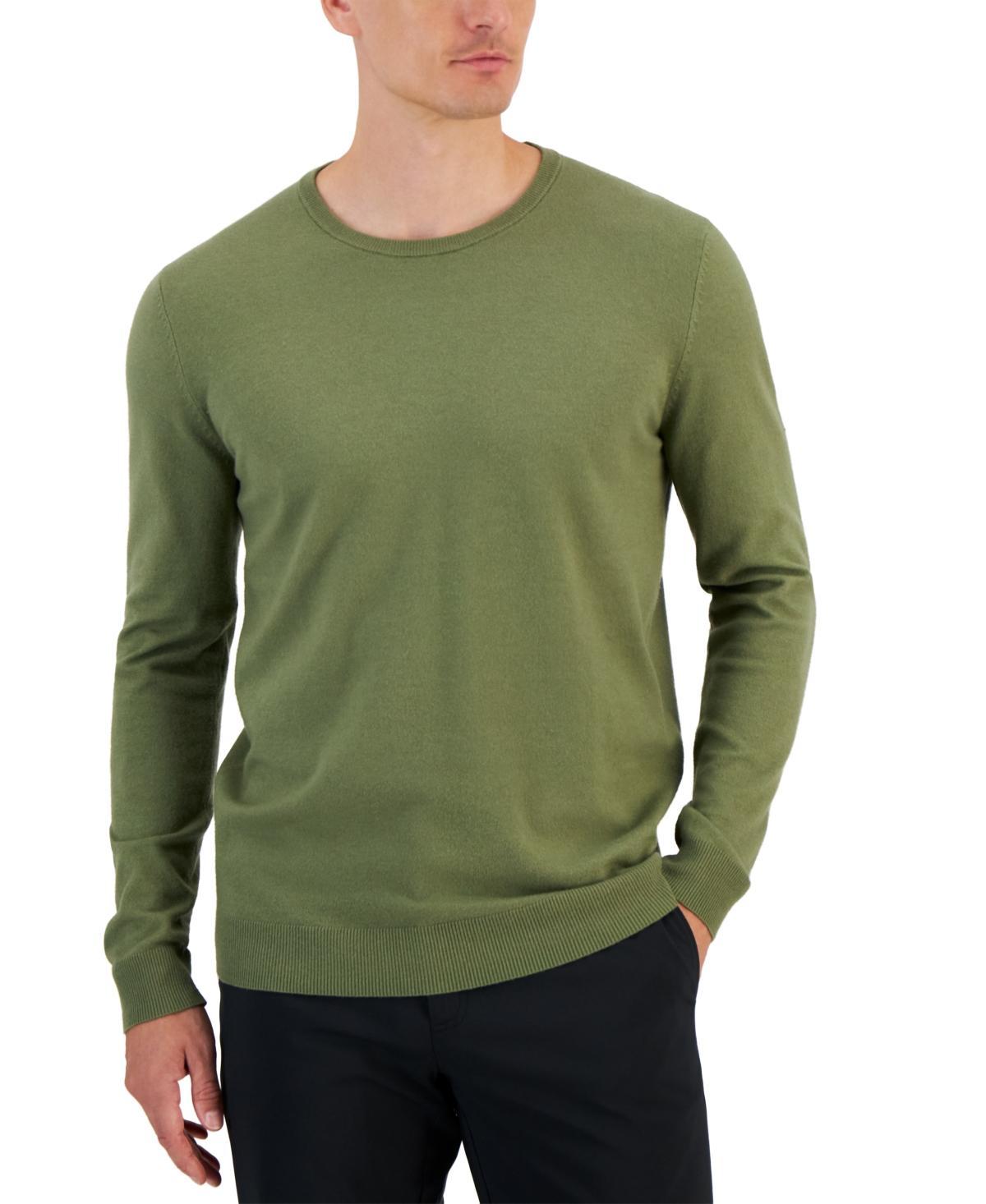 Alfani Mens Solid Crewneck Sweater, Created for Macys Product Image