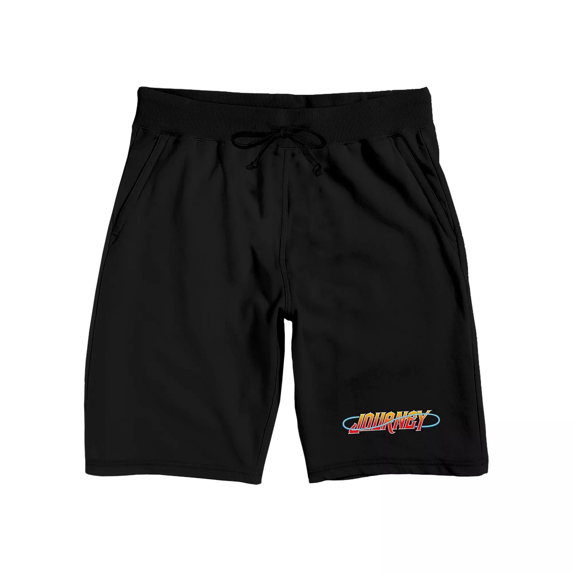 Men's Journey Logo Sleep Shorts, Size: Small, Black Product Image