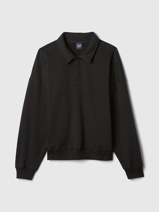 VintageSoft Polo Sweatshirt Product Image