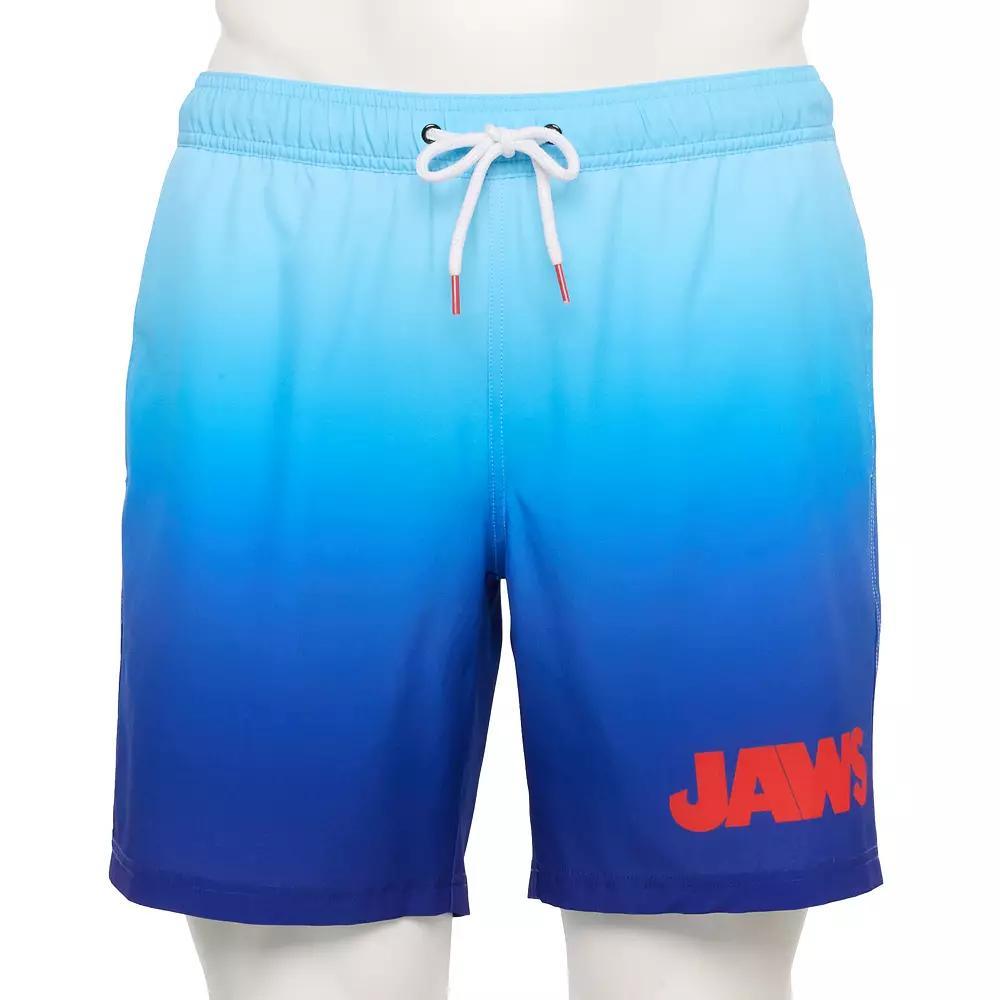 Men's Licensed 7" Swim Trunks, Size: Small, Blue Product Image