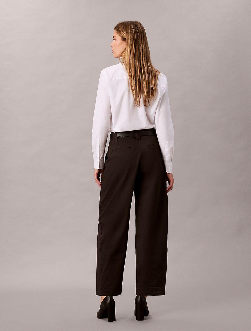 Cotton Stretch Twill Barrel Pants Product Image