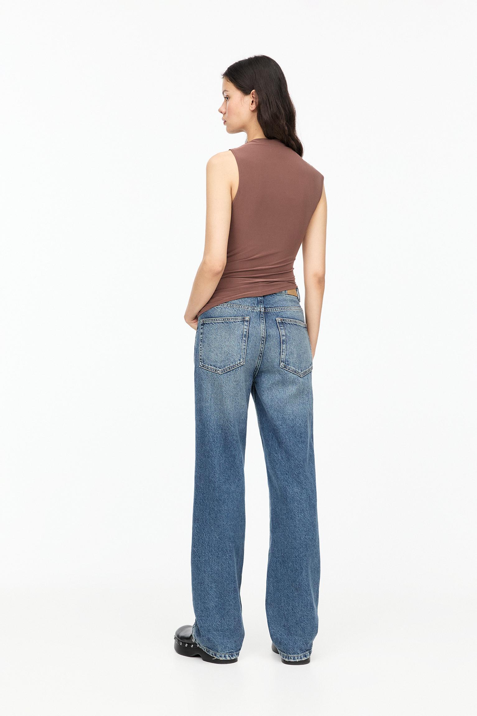 Asymmetric gathered T-shirt Product Image