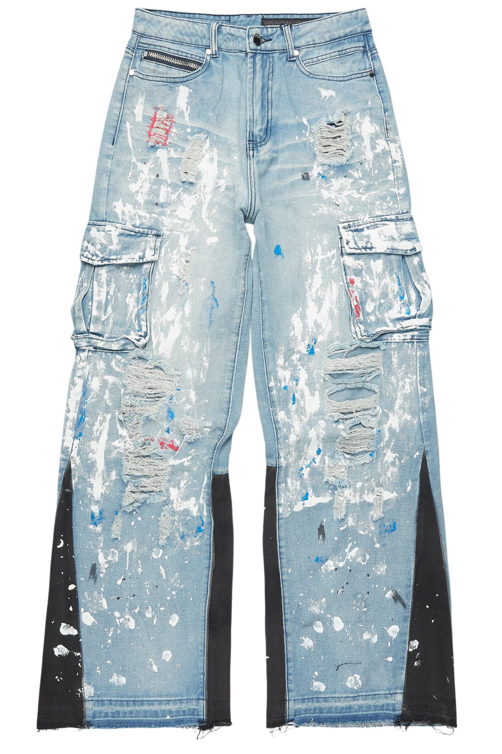 Dallin Blue Painter Baggy Cargo Jean Male Product Image