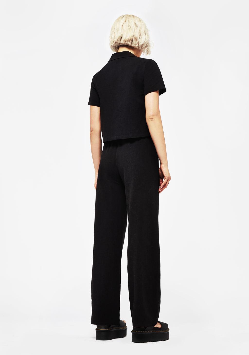 Thorell Embroidered Cotton Wide Leg Trousers Product Image