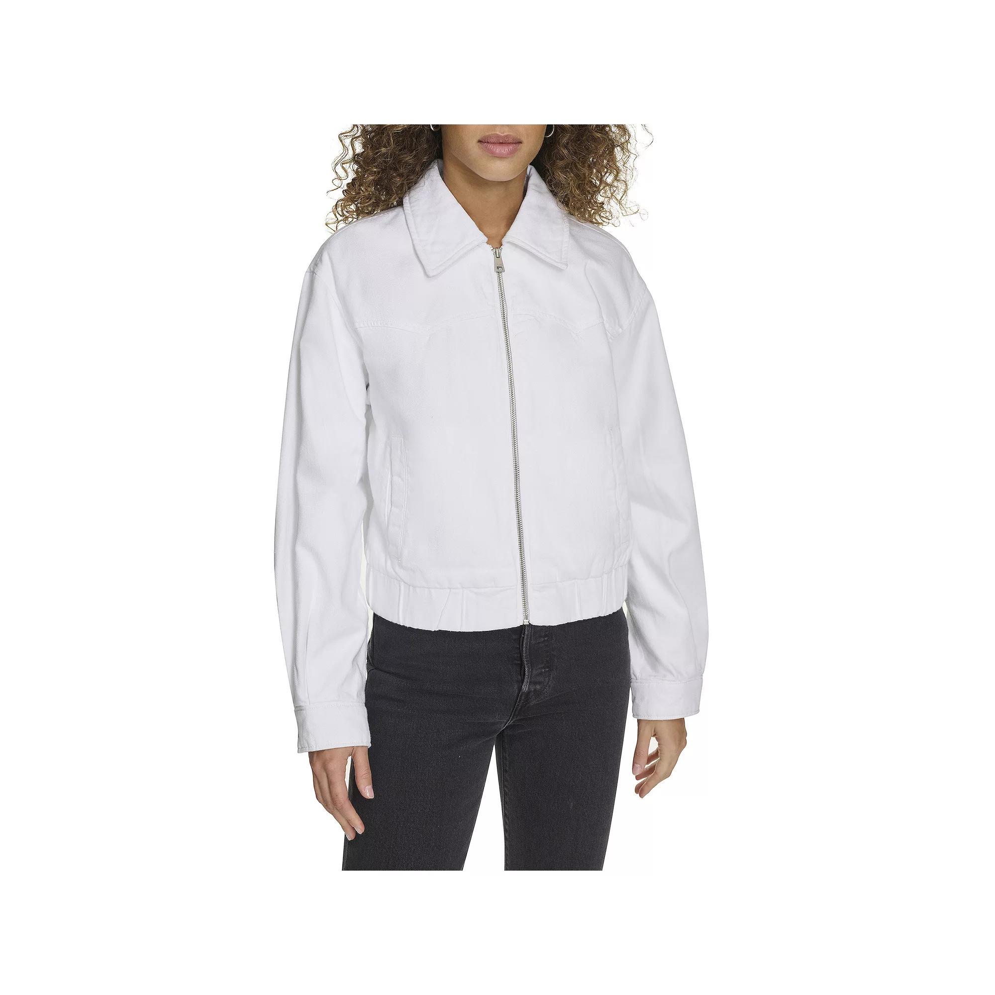 Womens Levis Denim Western Bomber Jacket Product Image