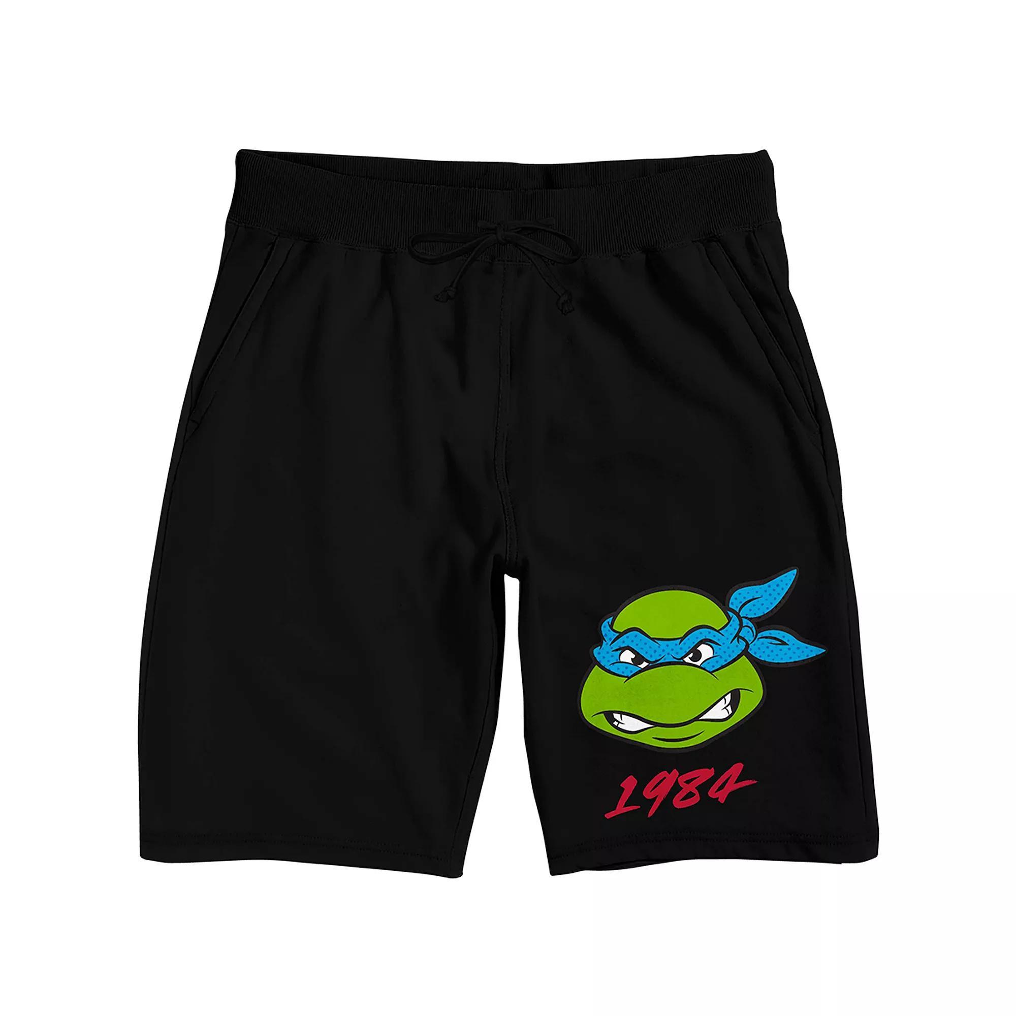 Men's TMNT Classic Retro Sleep Shorts, Size: Small, Black Product Image