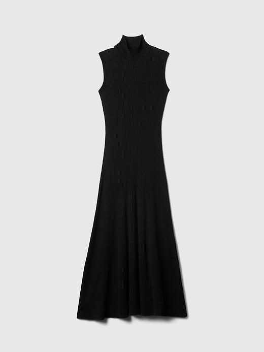 CashSoft Rib Mockneck Maxi Sweater Dress Product Image