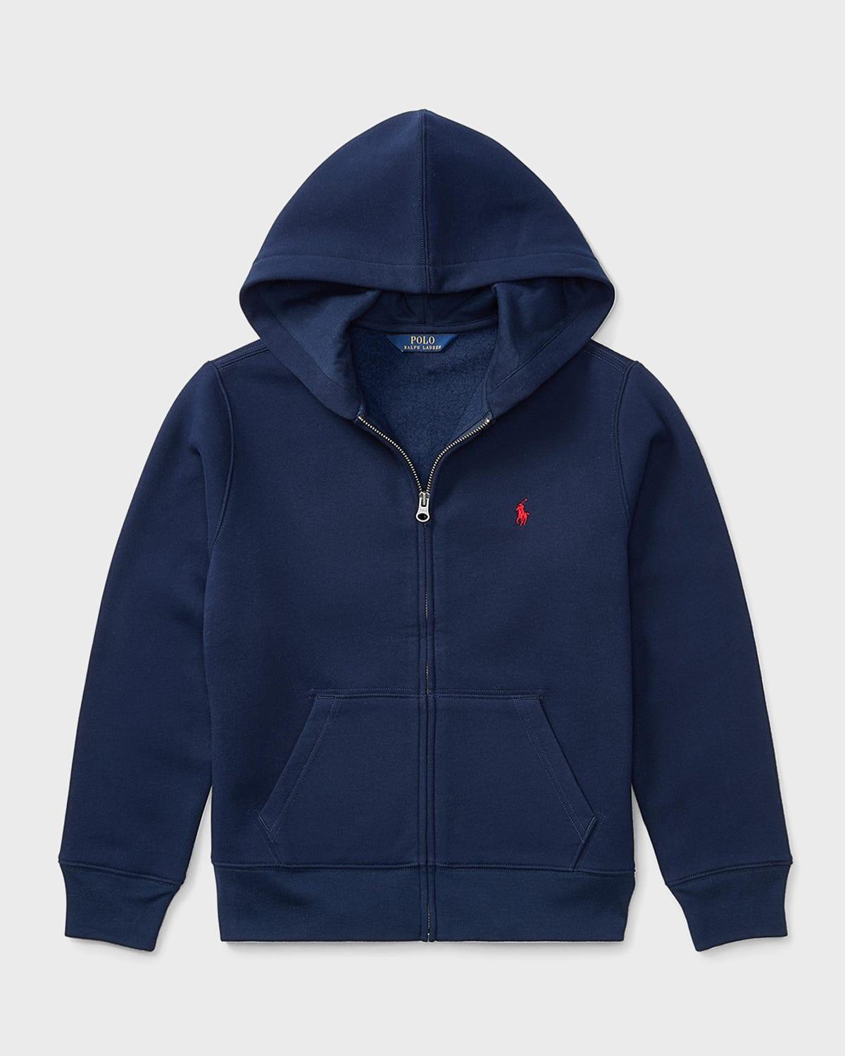 Boys Knitted Fleece Hoodie, Size S-XL Product Image
