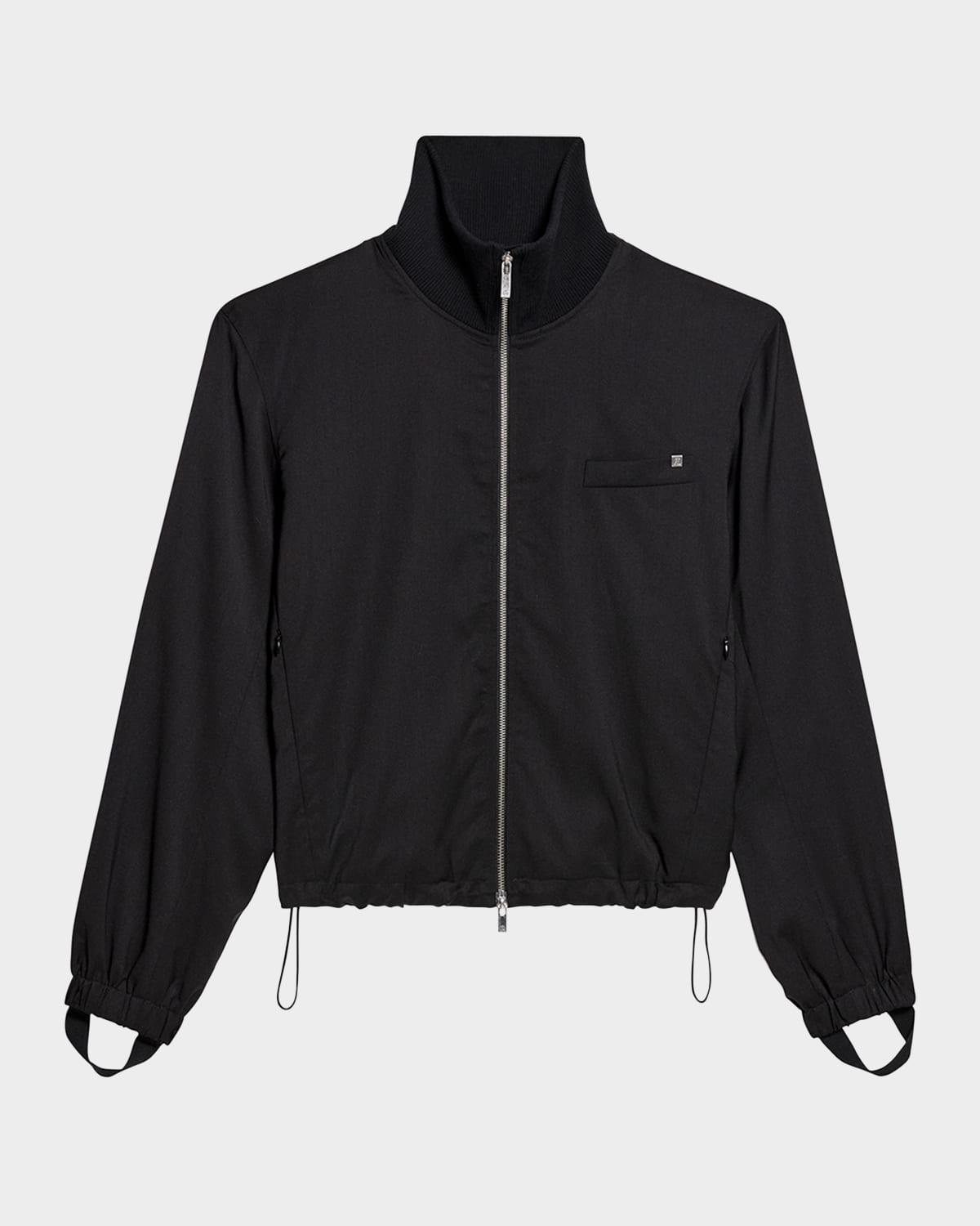Mens Wool Full-Zip Bomber Jacket Product Image