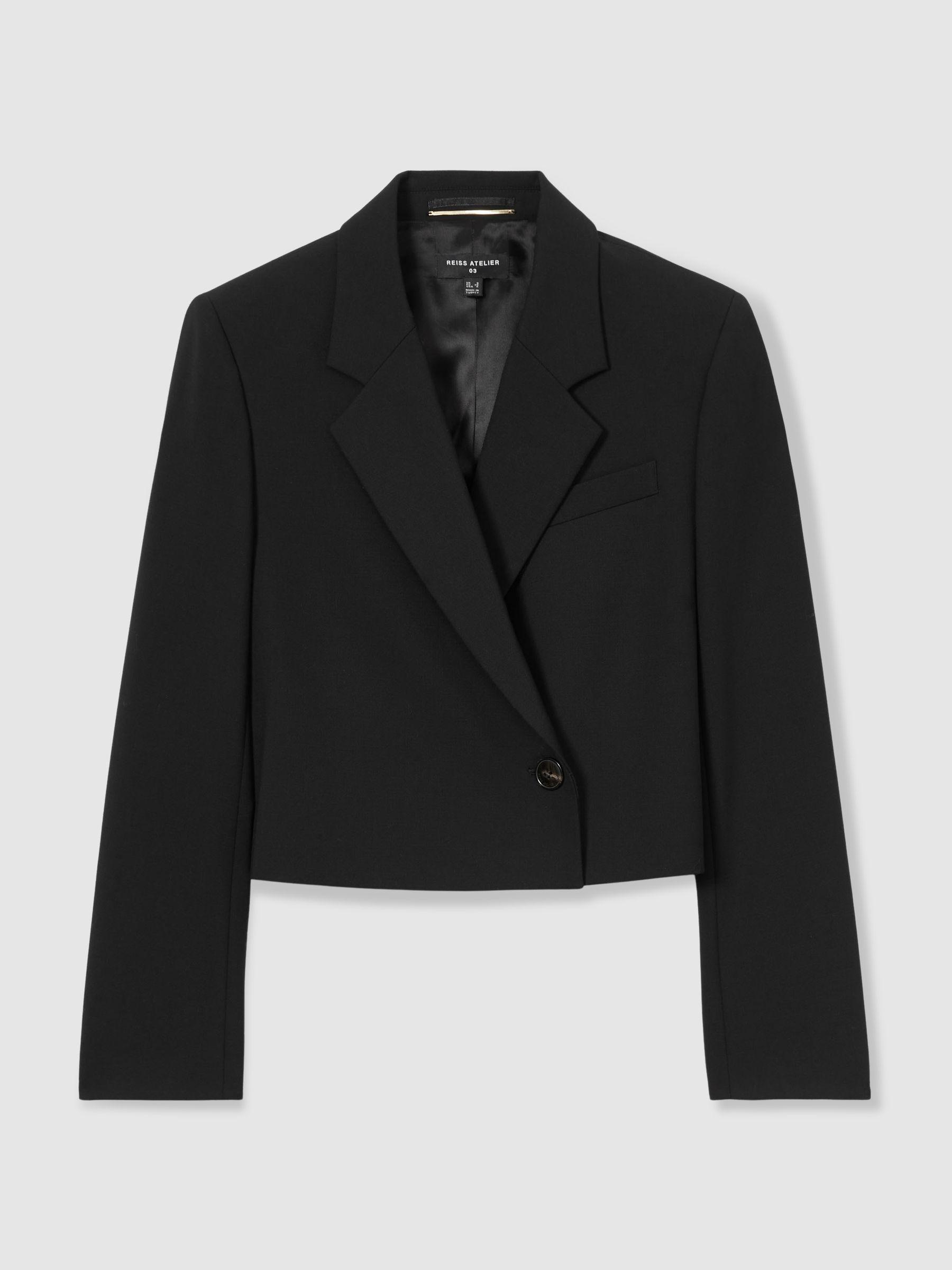 Atelier Cropped Blazer in Black Product Image