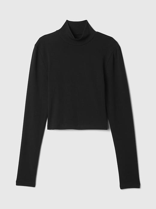 Modern Cropped Mockneck Shirt Product Image