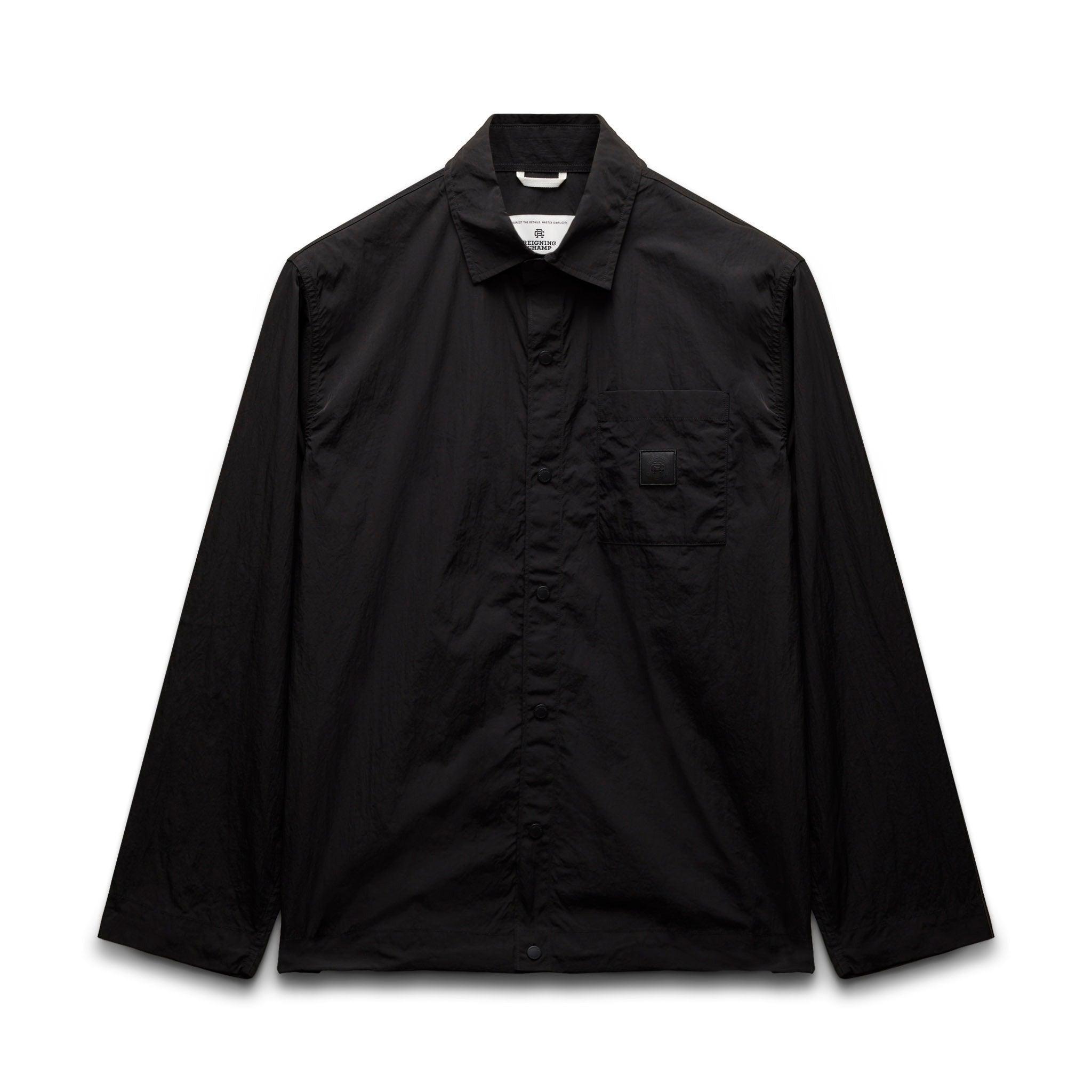 Crinkle Nylon Uniform Standard Overshirt Male Product Image
