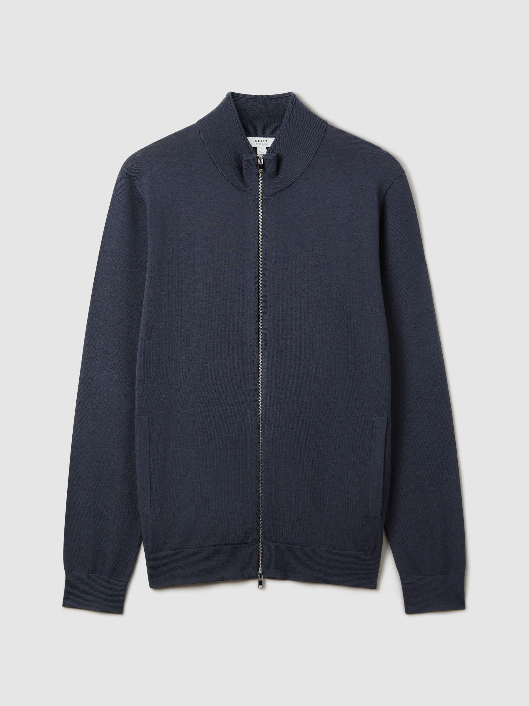 Moncler Cotton Quilted Zip Cardigan Sweater Product Image