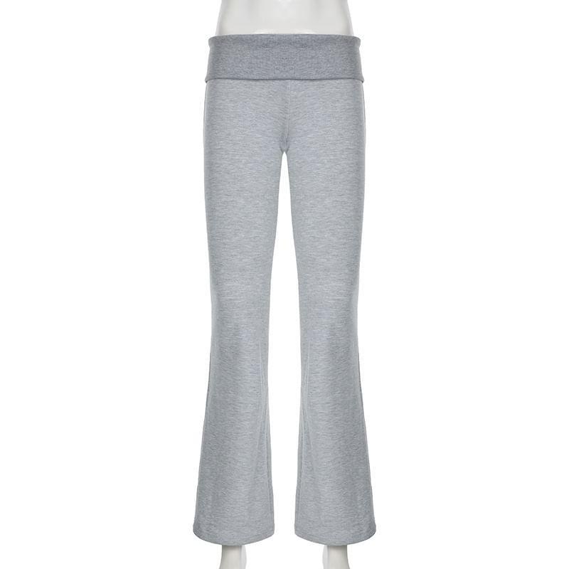 Bowknot Low Waist Flare Pants Product Image