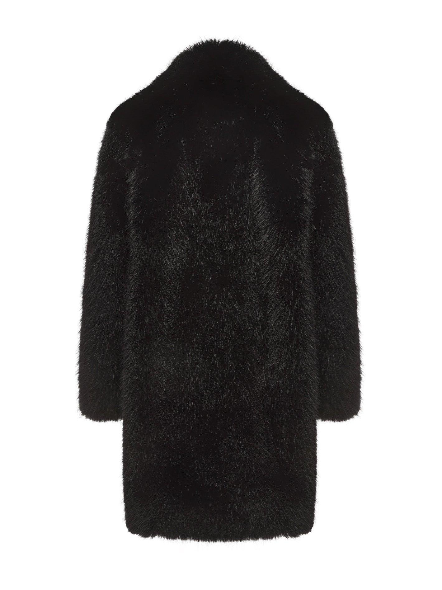 Sofia Fur Coat (Black) Product Image