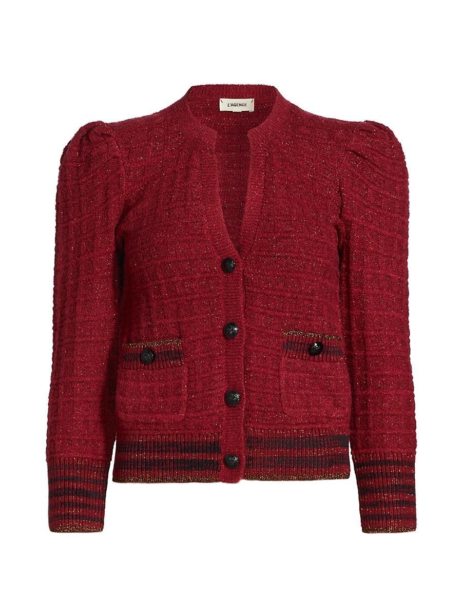 Womens Jenni Waffle-Knit Cardigan Product Image