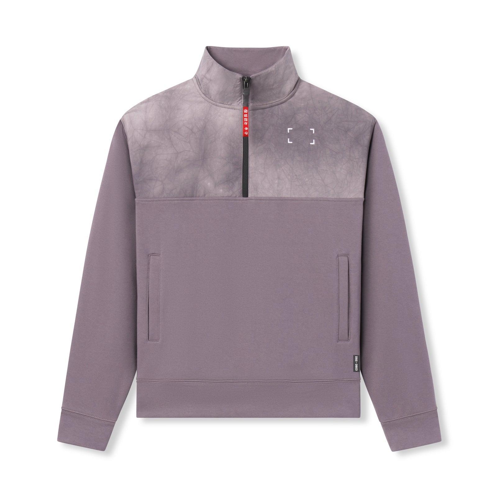 0903. Tech-Terry™ Paneled Quarter Zip - Moonscape "Wave Dye" Product Image
