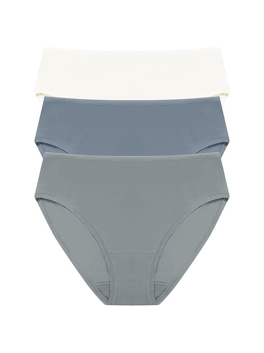 Womens Bliss Bare Cotton Hipster 3-Pack Product Image
