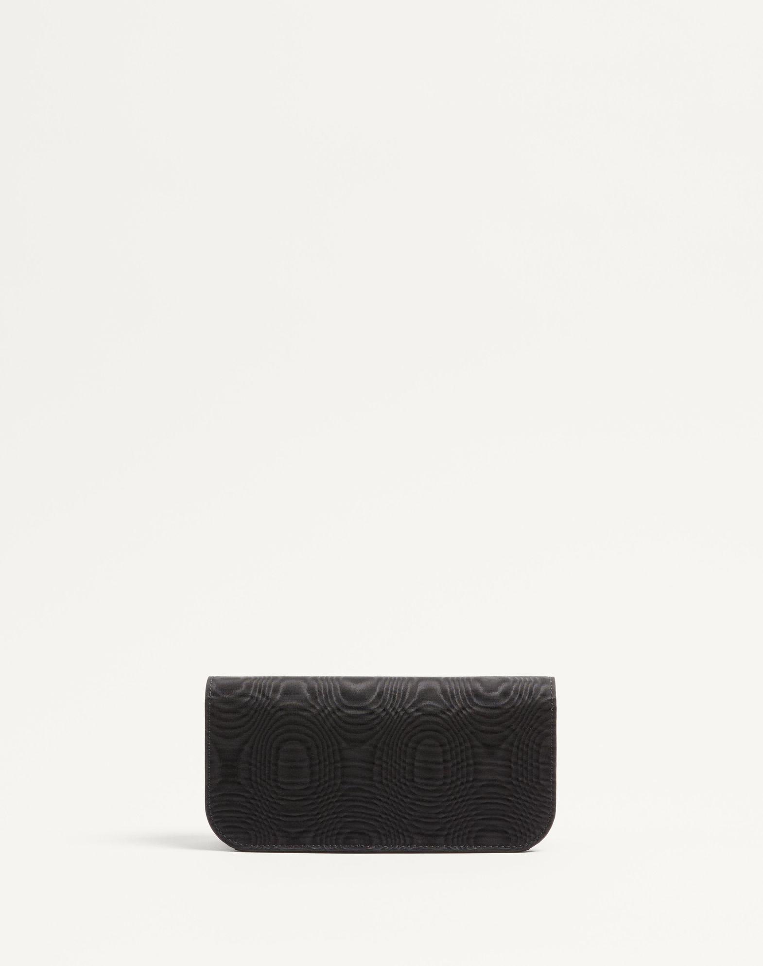 Valentino Garavani Locò Moiré Fabric Clutch With Jewel Logo Product Image