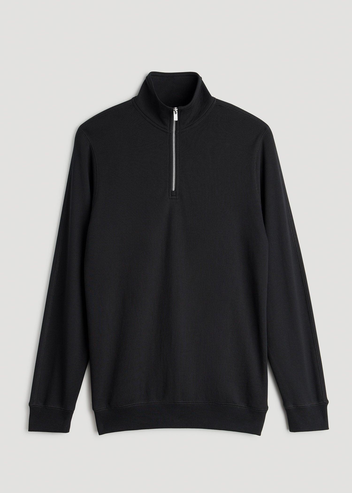 Wearever 2.0 French Terry Quarter-Zip Tall Men's Sweatshirt in Black Product Image